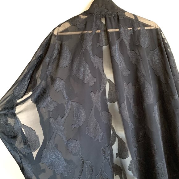 MINKPINK | Sheer Long Black Cardigan - Picture 12 of 12